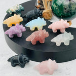 Crystal Carved Dinosaur - You Choose Gemstone