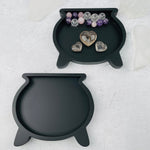 Cauldron Wooden Tray - Halloween Decor