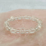 Crystal Quartz Faceted Bead Bracelet - Crystal Jewelry -