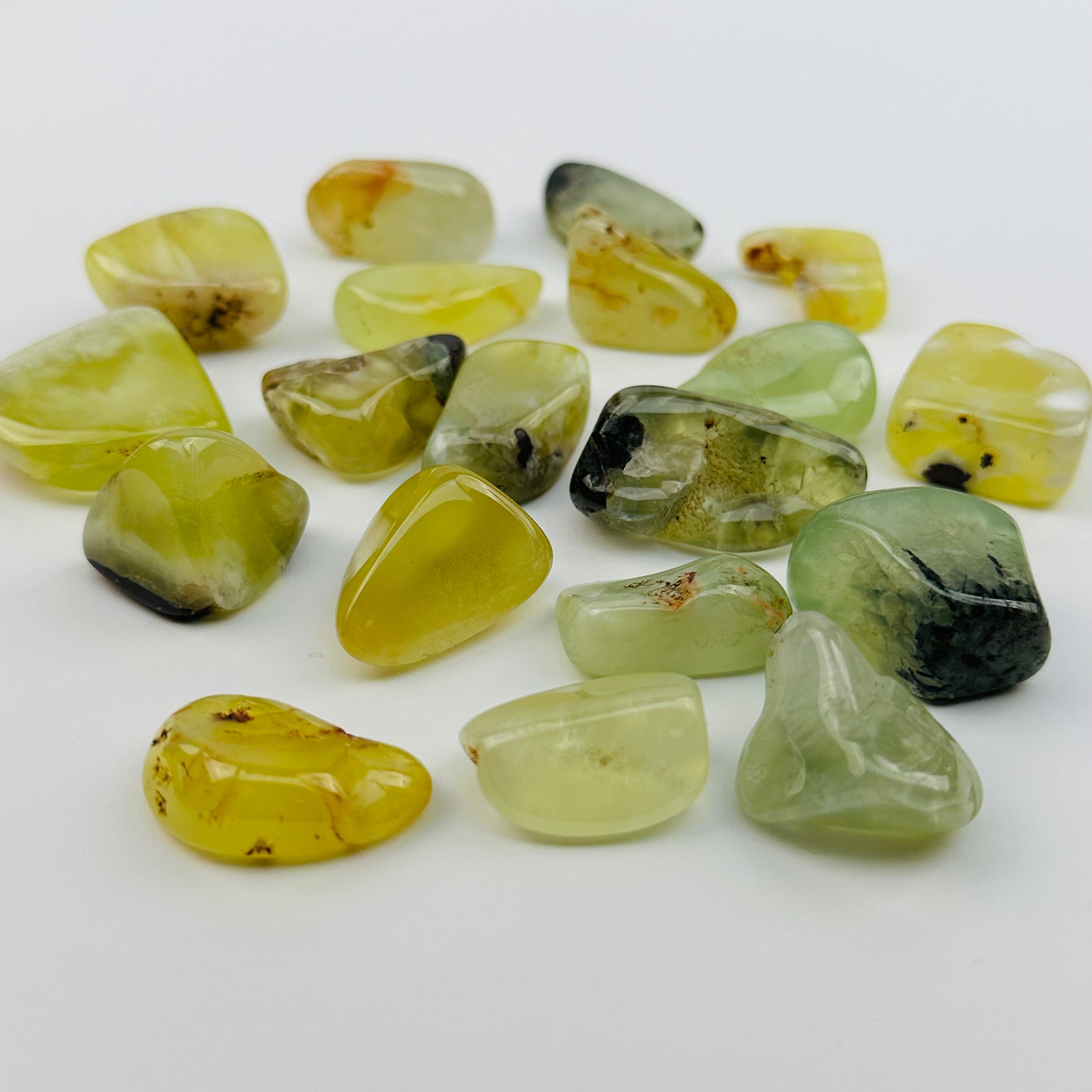 Crystals Tumbled Prehnite Stone - High Quality -