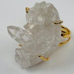 Crystal Cluster Ring (Amethyst, Citrine, or Crystal Quartz)