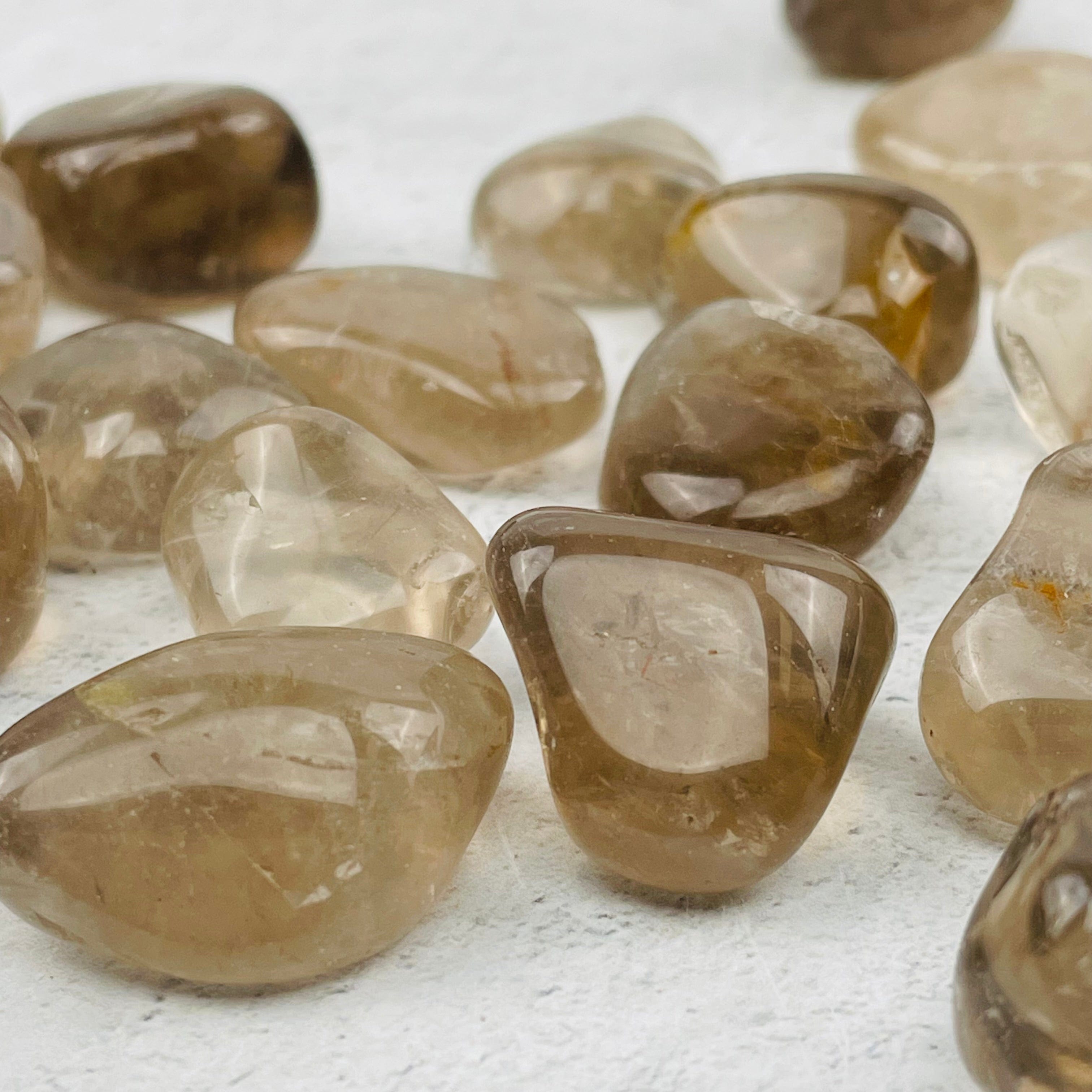 1 lb Smokey Quartz Small Tumbled Stones