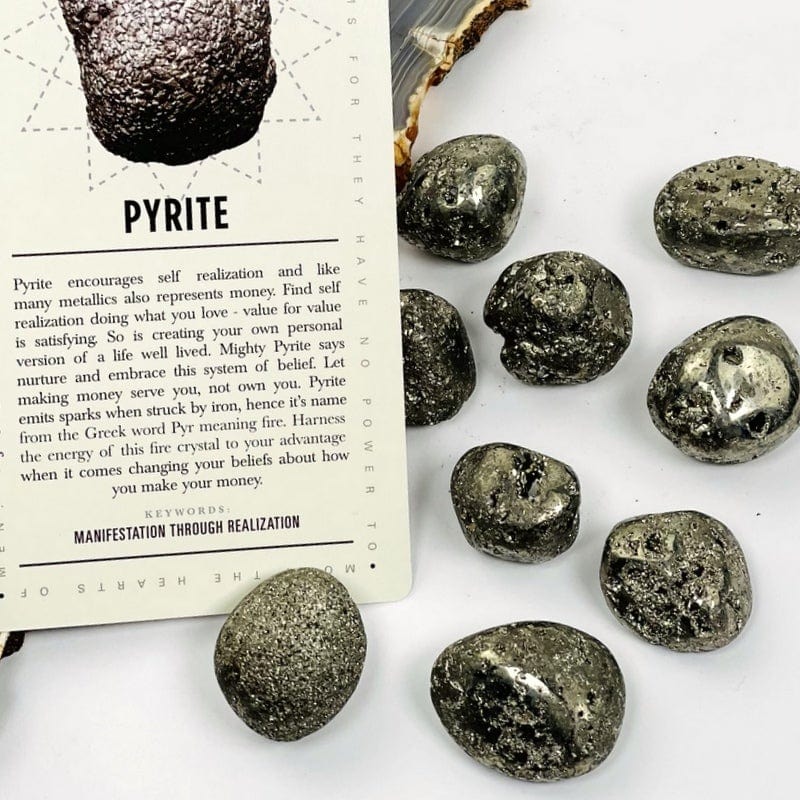 Tumbled Iron Pyrite Stones - 1/2 Pound Bag or 1 Pound Bag