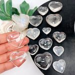 Crystal Quartz Heart Shaped Stone - By Weight