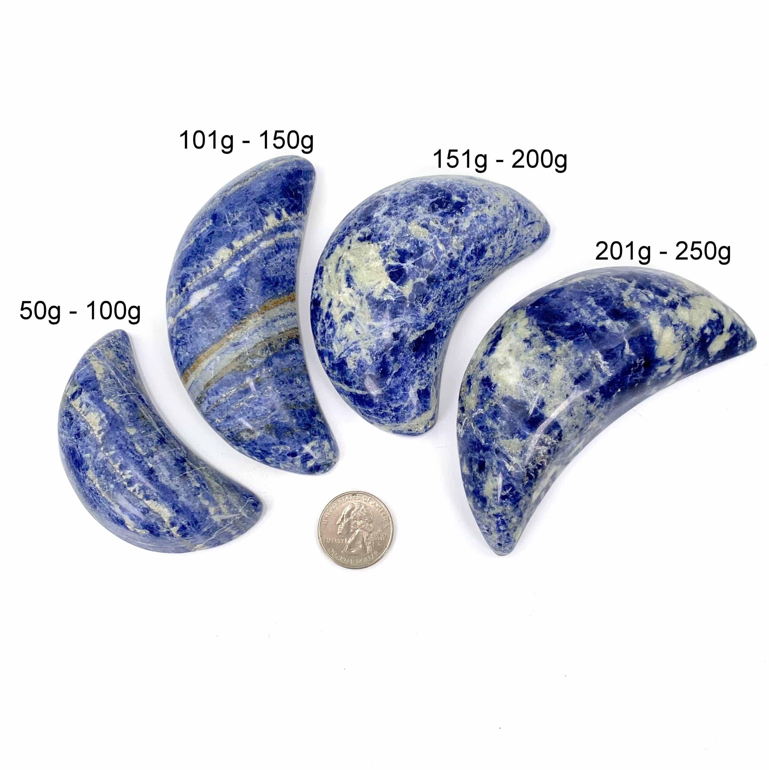 Sodalite Moons - By Weight