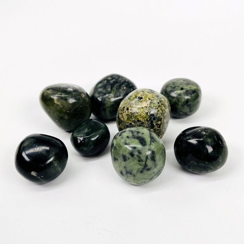 1/2 LB Bag - Nephrite Tumbled Stones -