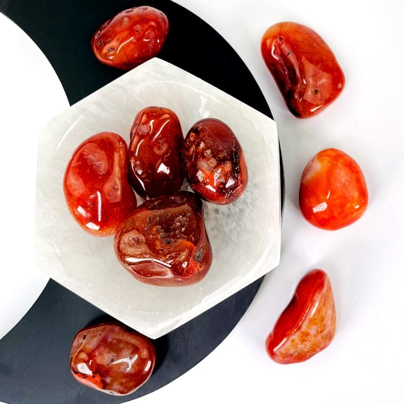 Carnelian Crystal Tumbled Stones - XLarge Size - Choose 1,3 5 Pieces