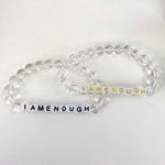 Crystal Mala Bead Bracelet - I AM ENOUGH -Letter Beads Bracelet