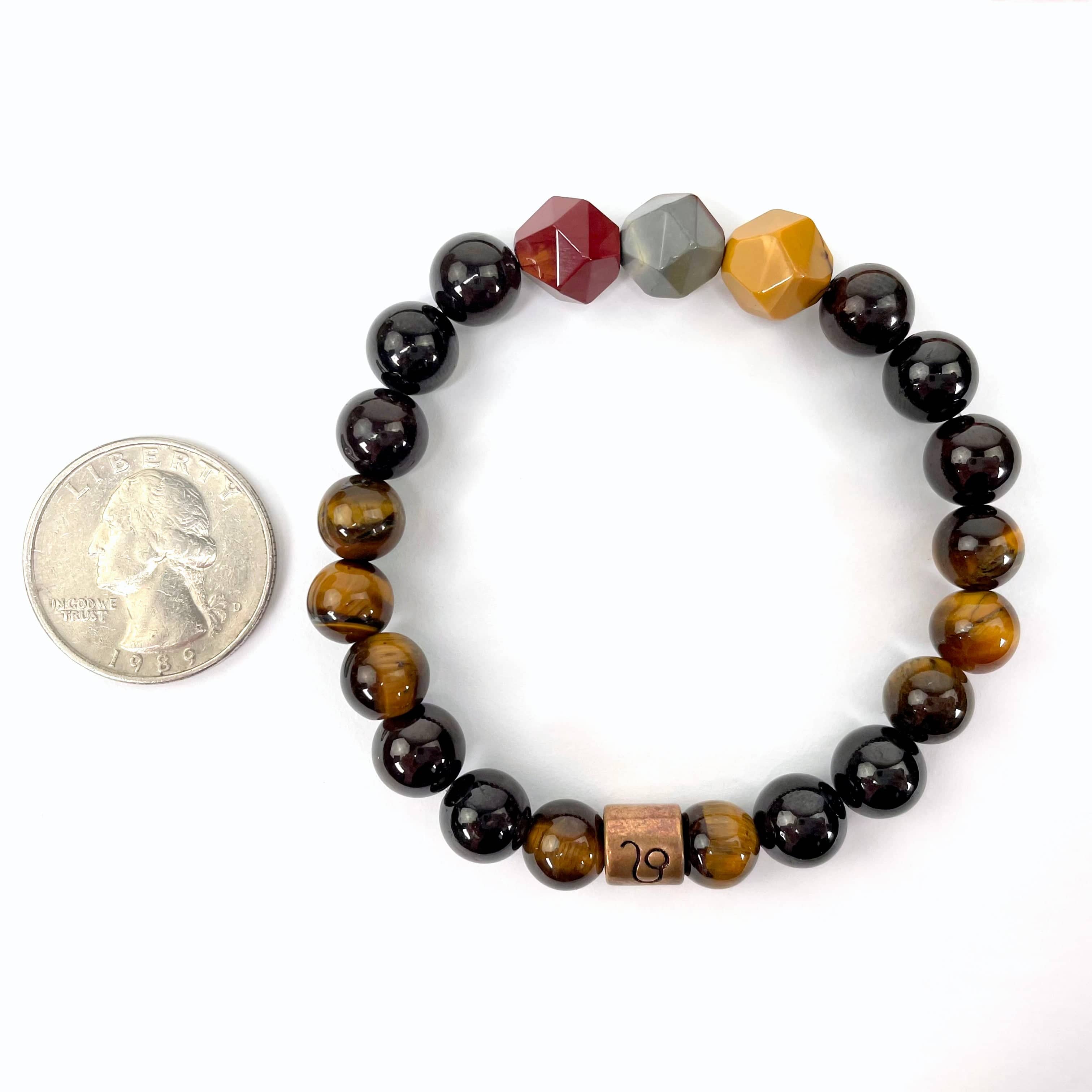 Leo Zodiac Gemstone Crystal Stretch Bracelet