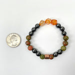 Aries Zodiac Gemstone Crystal Stretch Bracelet