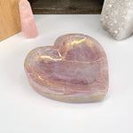 Angel Aura Rose Quartz Heart Bowl - OOAK