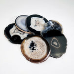 Black Agate Slice - Agate Slices #6 - Great for Crafting (AGBS)