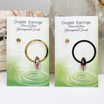 Gemstone Droplet Earrings