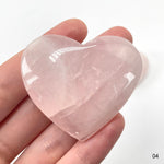 Rose Quartz Polished Hearts - You Choose