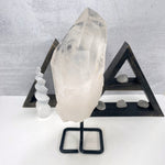 Crystal Quartz High Grade on a Metal Stand