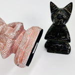 Cat Buddha - Black or White Cat -