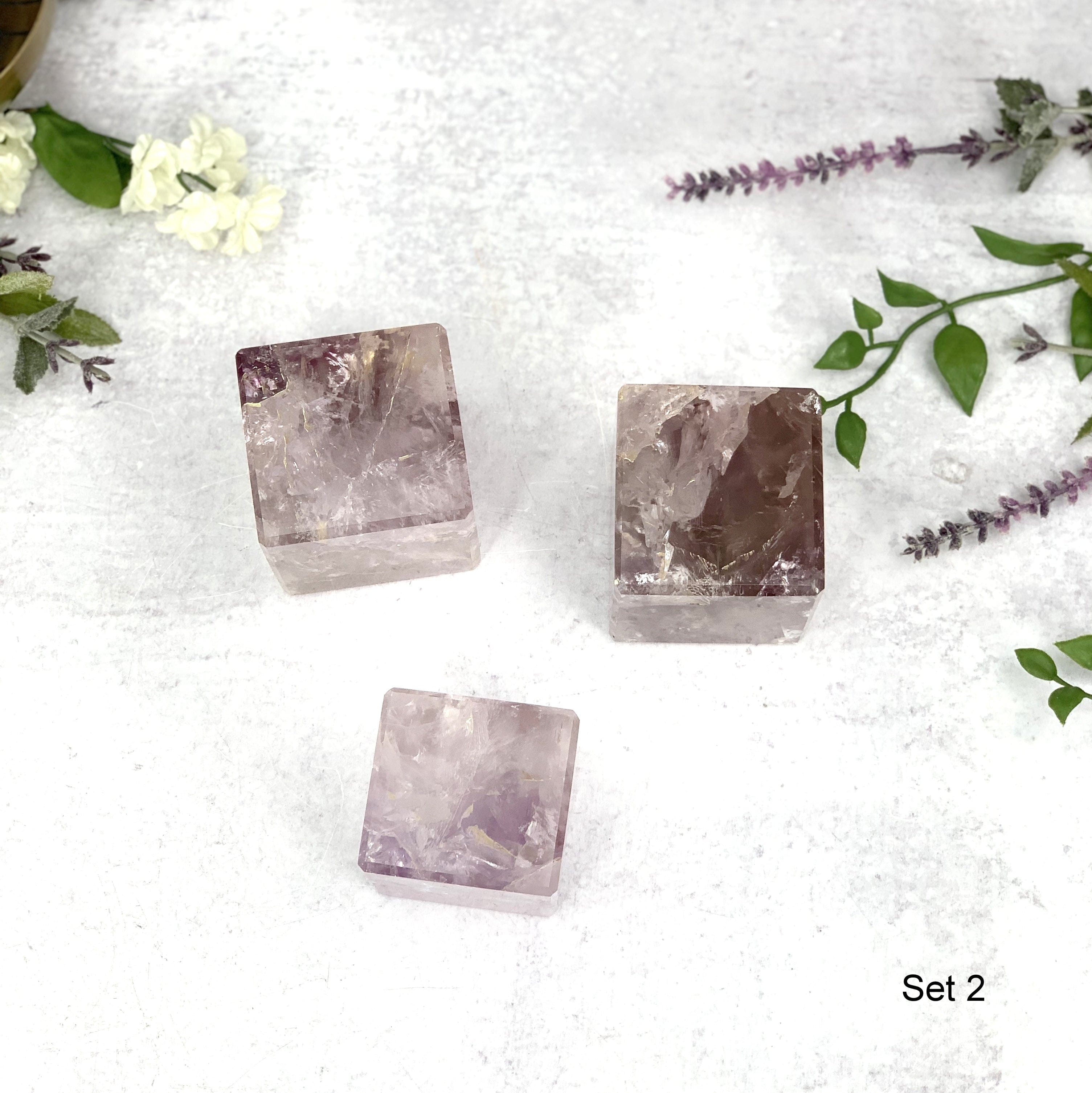 1 Set of Amethyst Cubes - You Choose