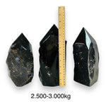 Black Obsidian Crystal Semi Polished Points - By Weight -