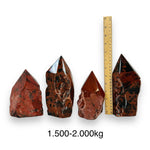 Mahogany Obsidian Crystal Semi Polished Cut Base - By weight -