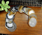 Agate Slices -Top Drilled - Size #2 LARGE AGATE - Crystal Craft Supply