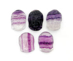 Buddha Petite Colorful Fluorite Buddha Head Cabochon - (RK36B27-08)