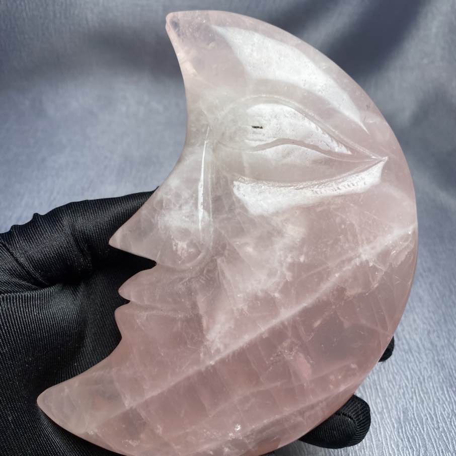 Huge Rose Quartz Moon