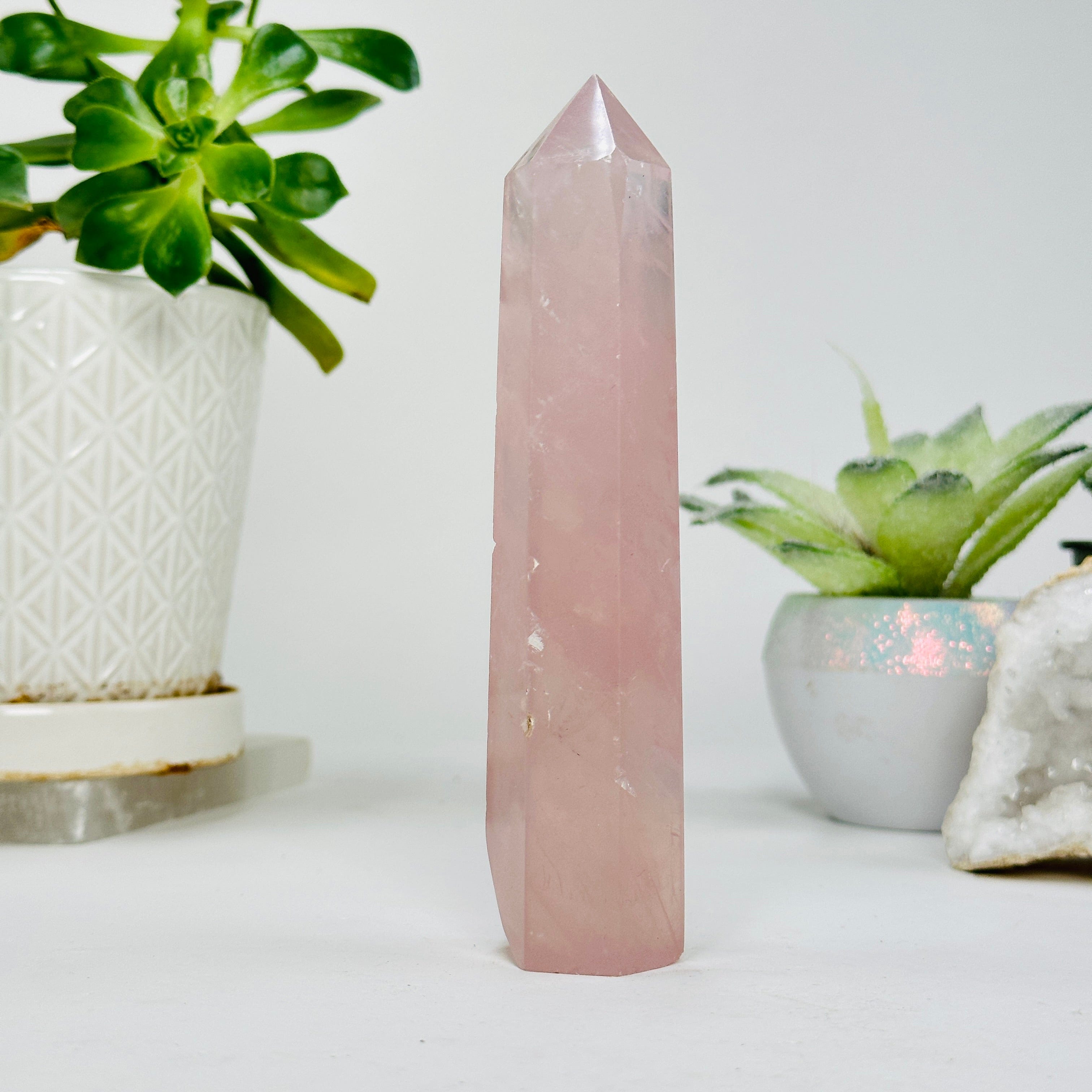 Rose Quartz Polished Point AS IS