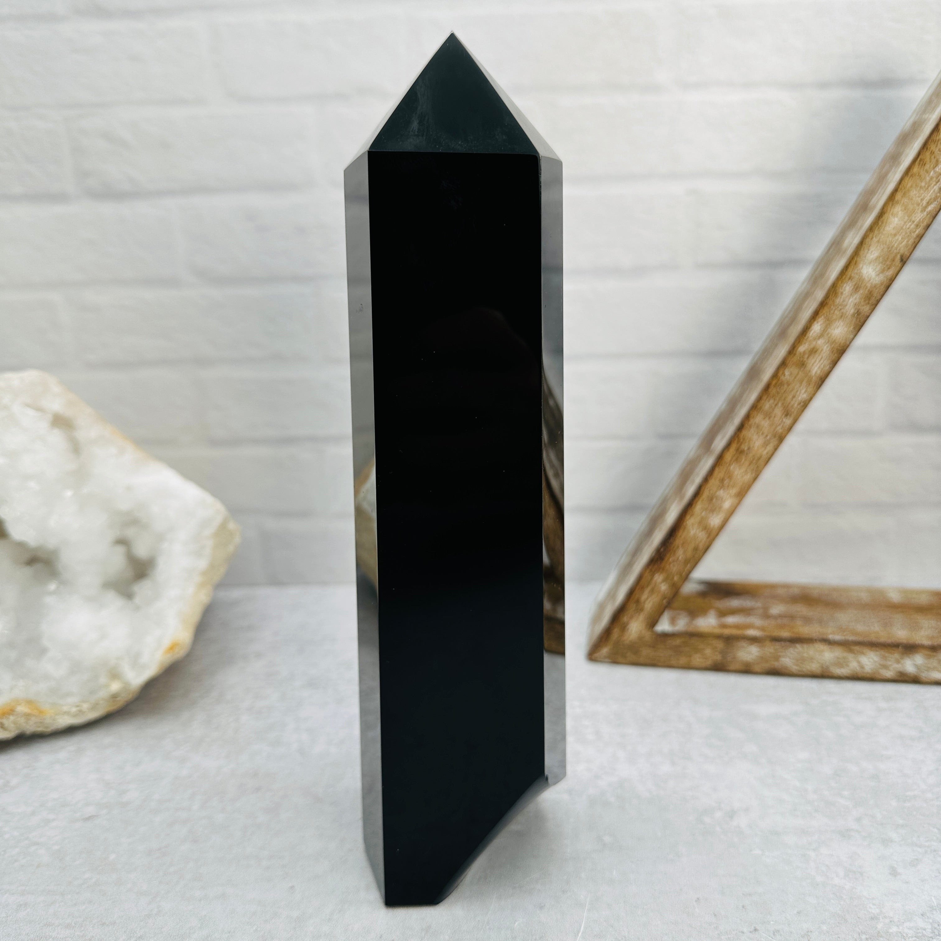 Black Obsidian Polished Point - OOAK