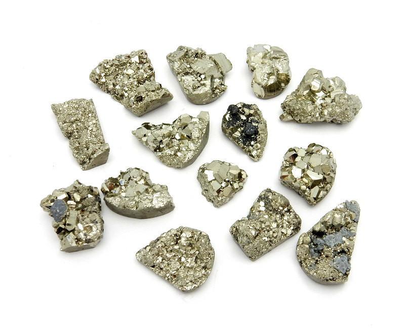 Pyrite Mixed Shape Cabochon - Chakra Reiki Jewelry Supply - (RK35B29-02)