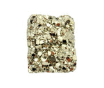 Pyrite Square Cabochon - Chakra Reiki Jewelry Supply - (RK35B29-04)