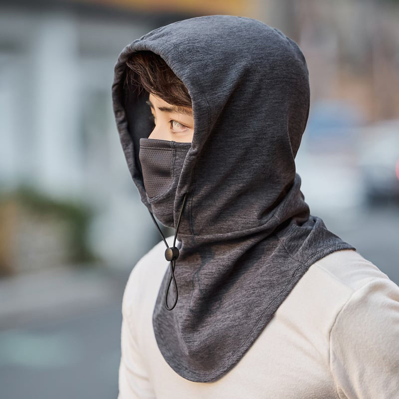 Hooded Face Mask with Neck Warmer for Cycling